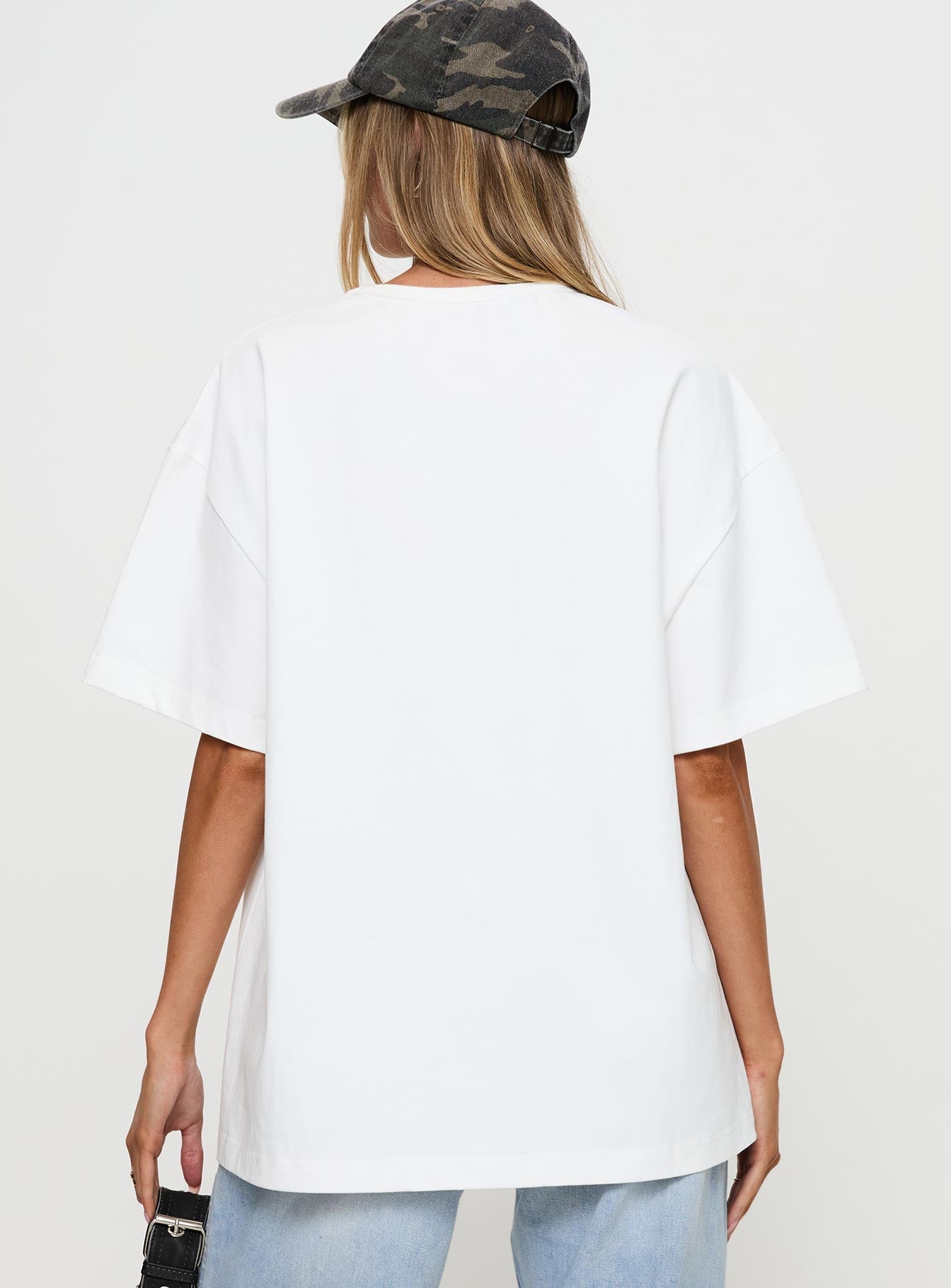 Power Play Active Oversized Tee White