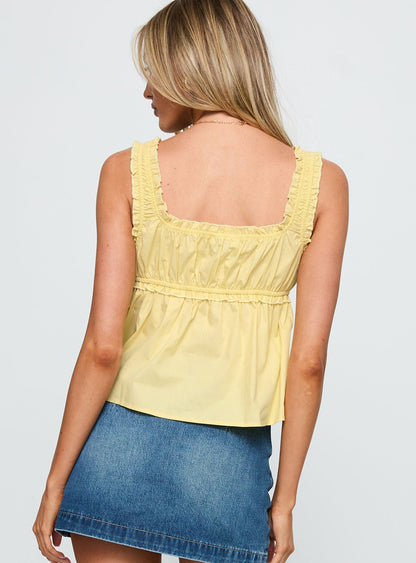 Thalira Top Yellow