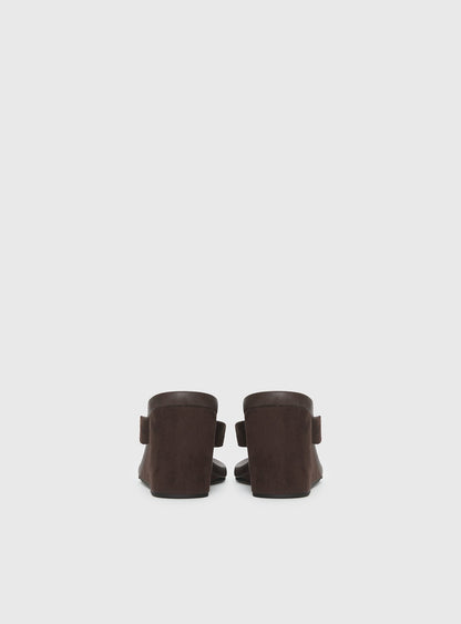 Billini Ravyn Heels Dark Cacao Suede