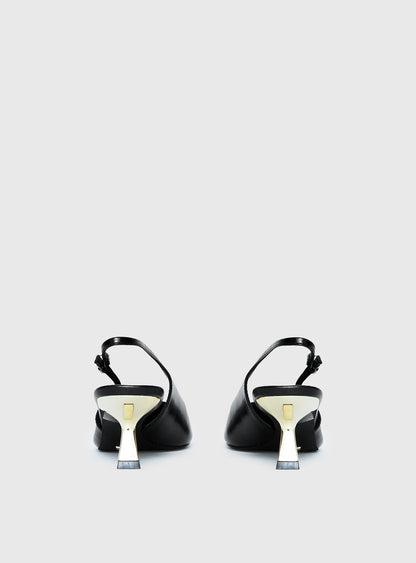 Billini Anaya Pointed Toe Heels Black / Gold
