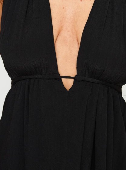 Saddler Mini Dress Black