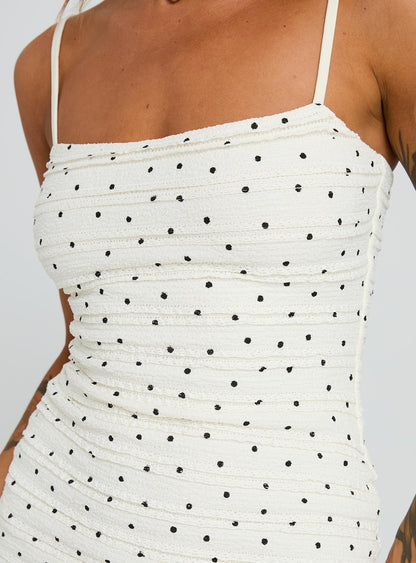 Gradine Mini Dress Polka Dot
