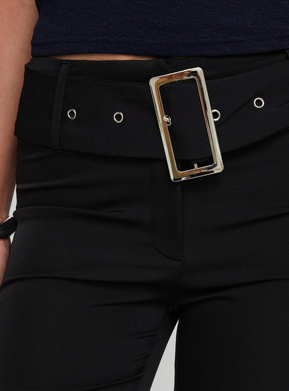 Gabrielli Belted Pant Black