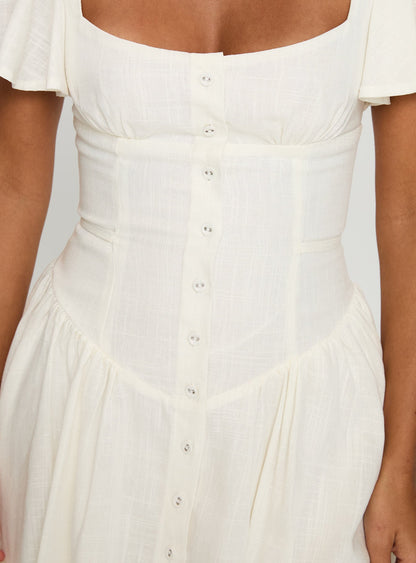 Forever More Mini Dress White