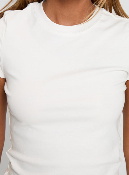 Prestige Longline Baby Tee Ivory