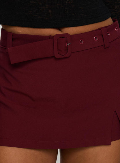 Volley Mini Skort Cherry Red Tall