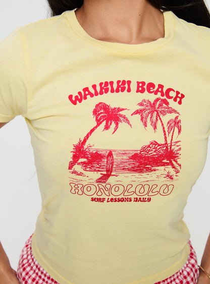 Surf Club Tee Yellow