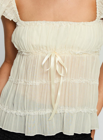 Brighter Than Stars Tiered Top Cream