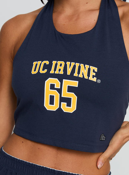 UC Irvine Tailgate Halter Top Blue