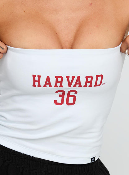 Harvard Tube Top White