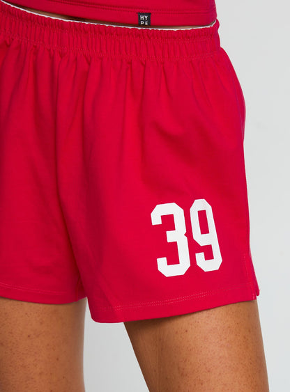 Boston University Soffee Shorts Red