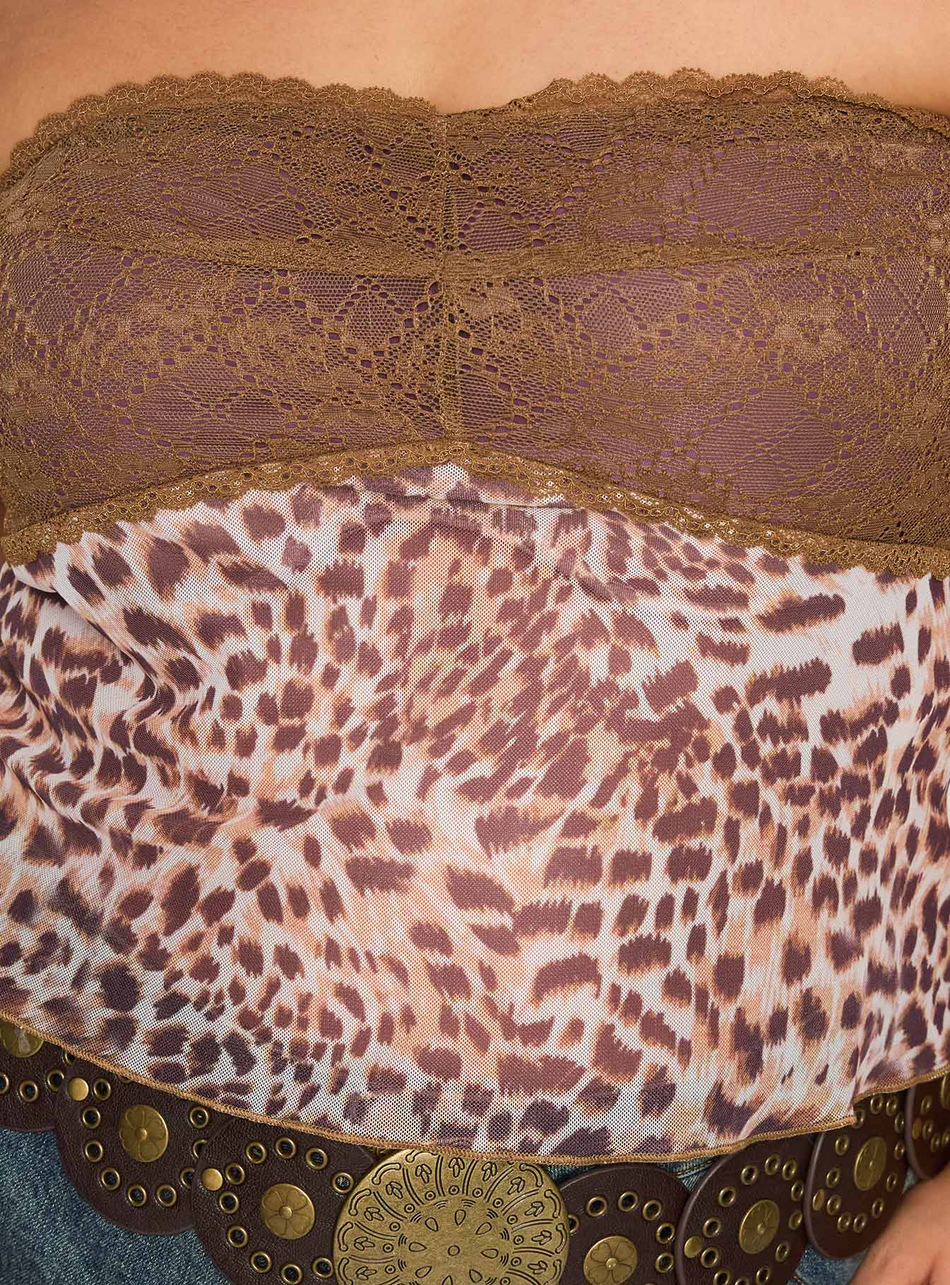 Art Deco Top Brown Curve