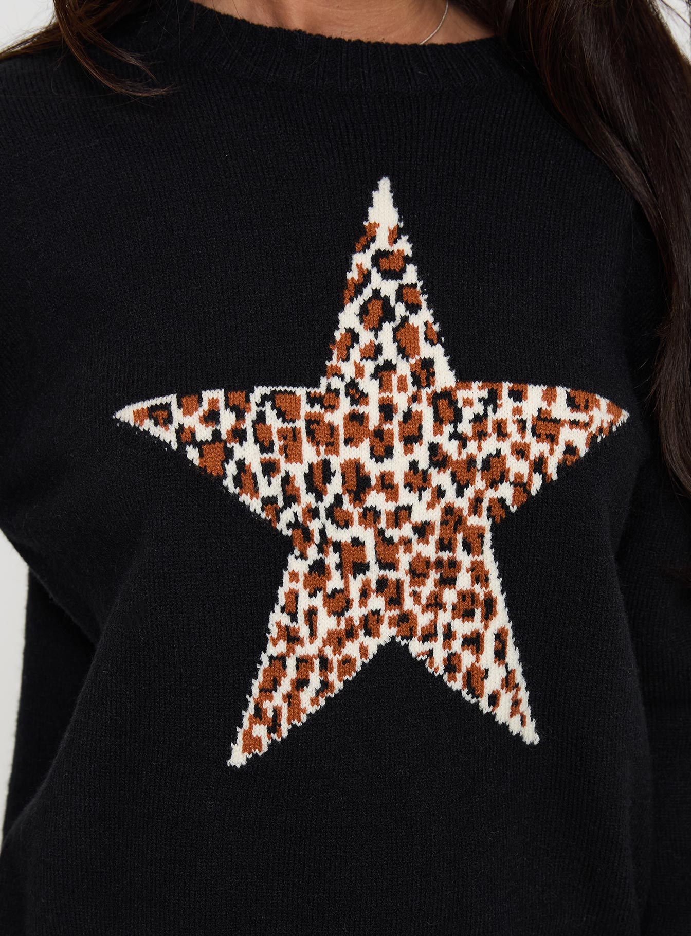 Run The Party Knit Sweater Black