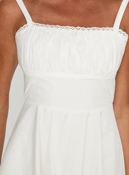 Poise Mini Dress White