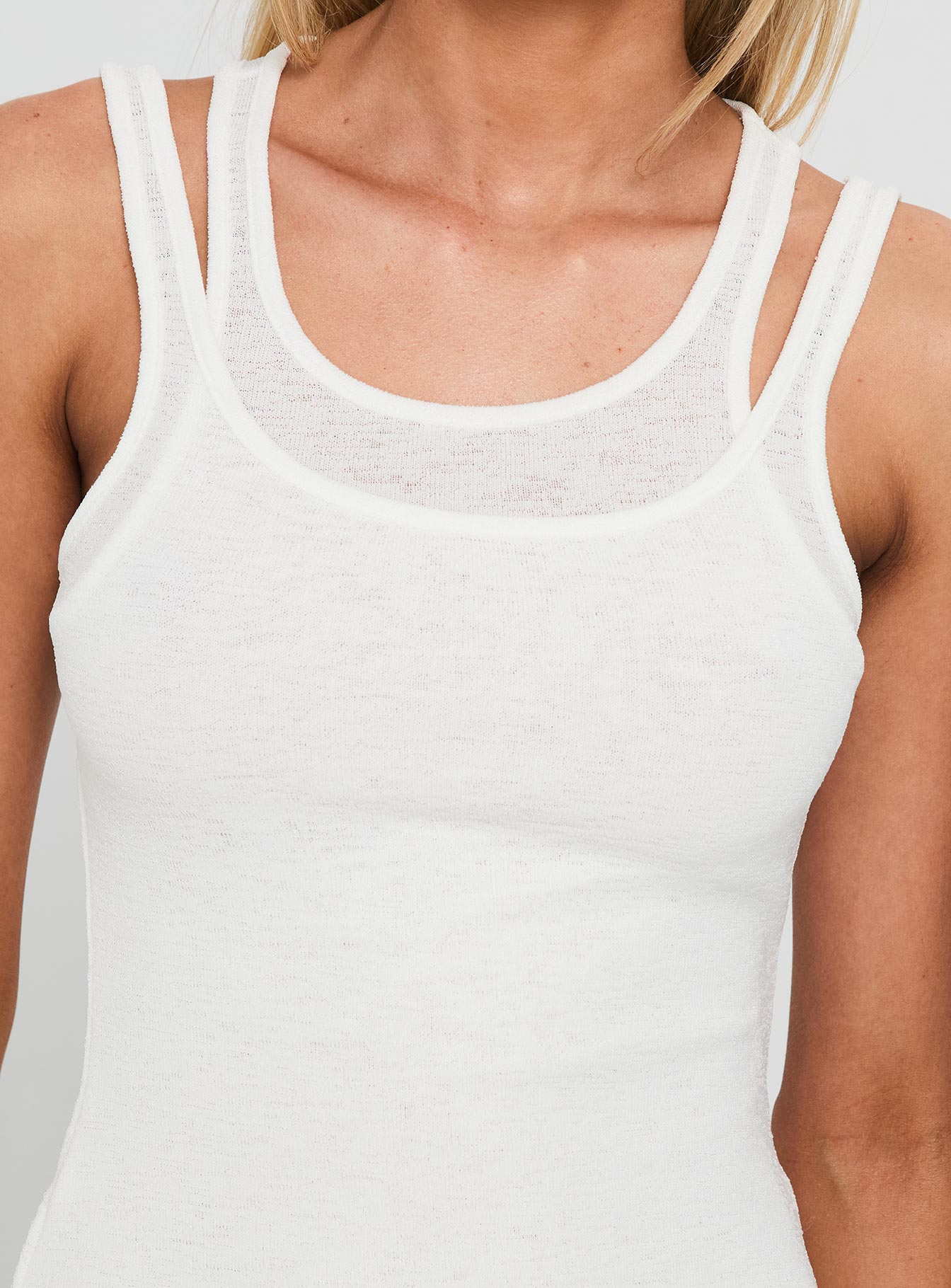 Ceyla Layered Tank White