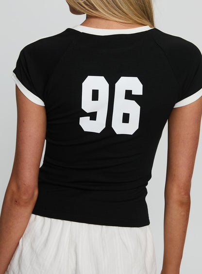 Good Guy Graphic Top Black