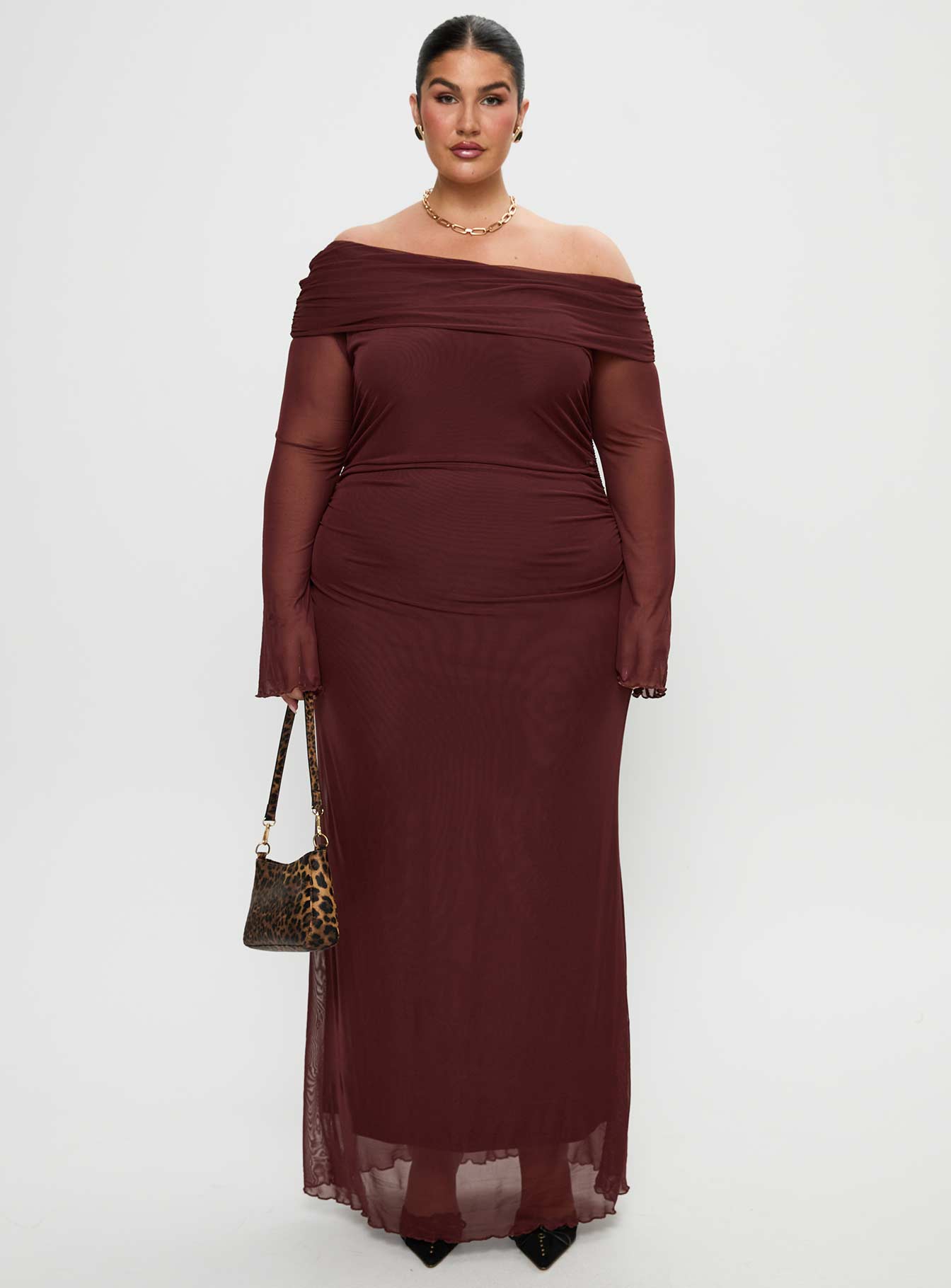 Consideration Maxi Dress Chocolate Curve