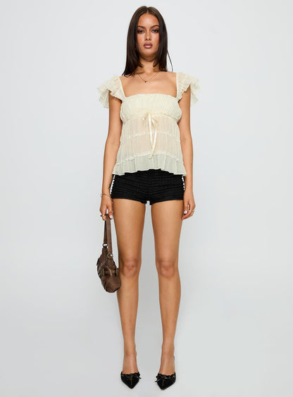 Brighter Than Stars Tiered Top Cream