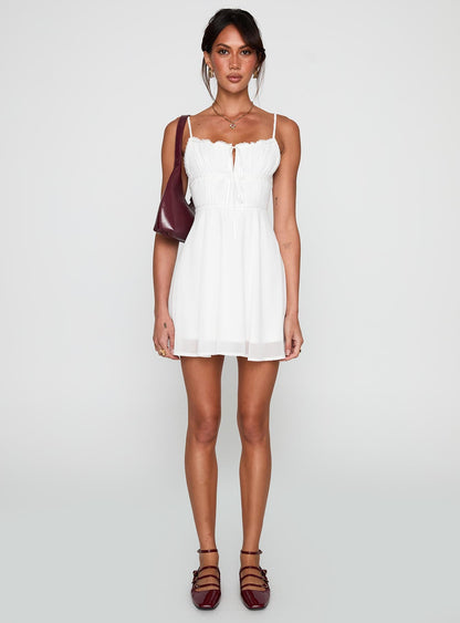 Pure Joy Mini Dress White