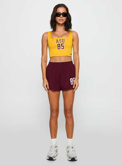 ASU Jersey Corset Top Gold