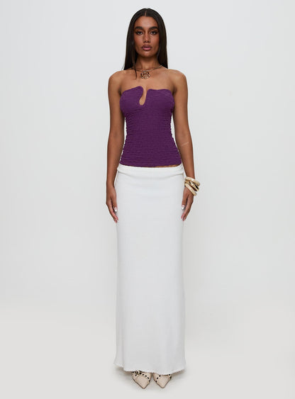Secret Moments Strapless Top Purple