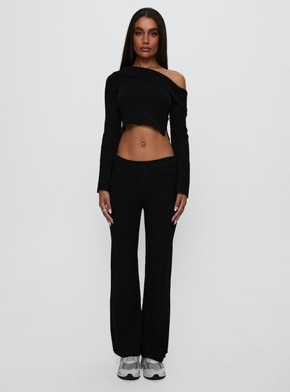 Try Me Knit Pants Black