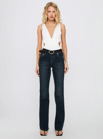 Formative Backless Bodysuit White