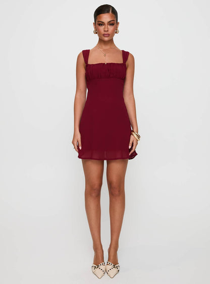 Solasta Mini Dress Red