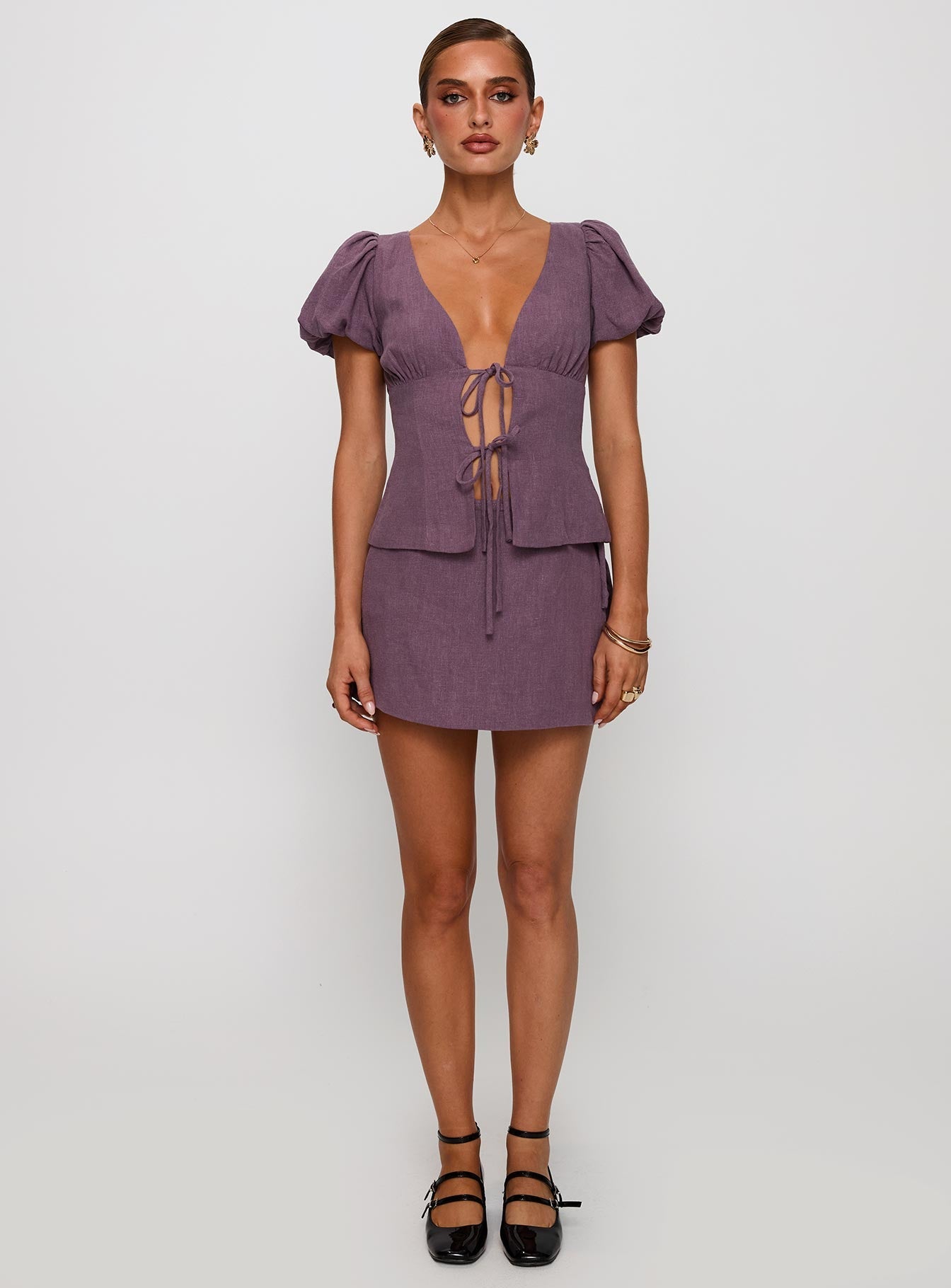 Wilhelmina Blouse Top Mauve