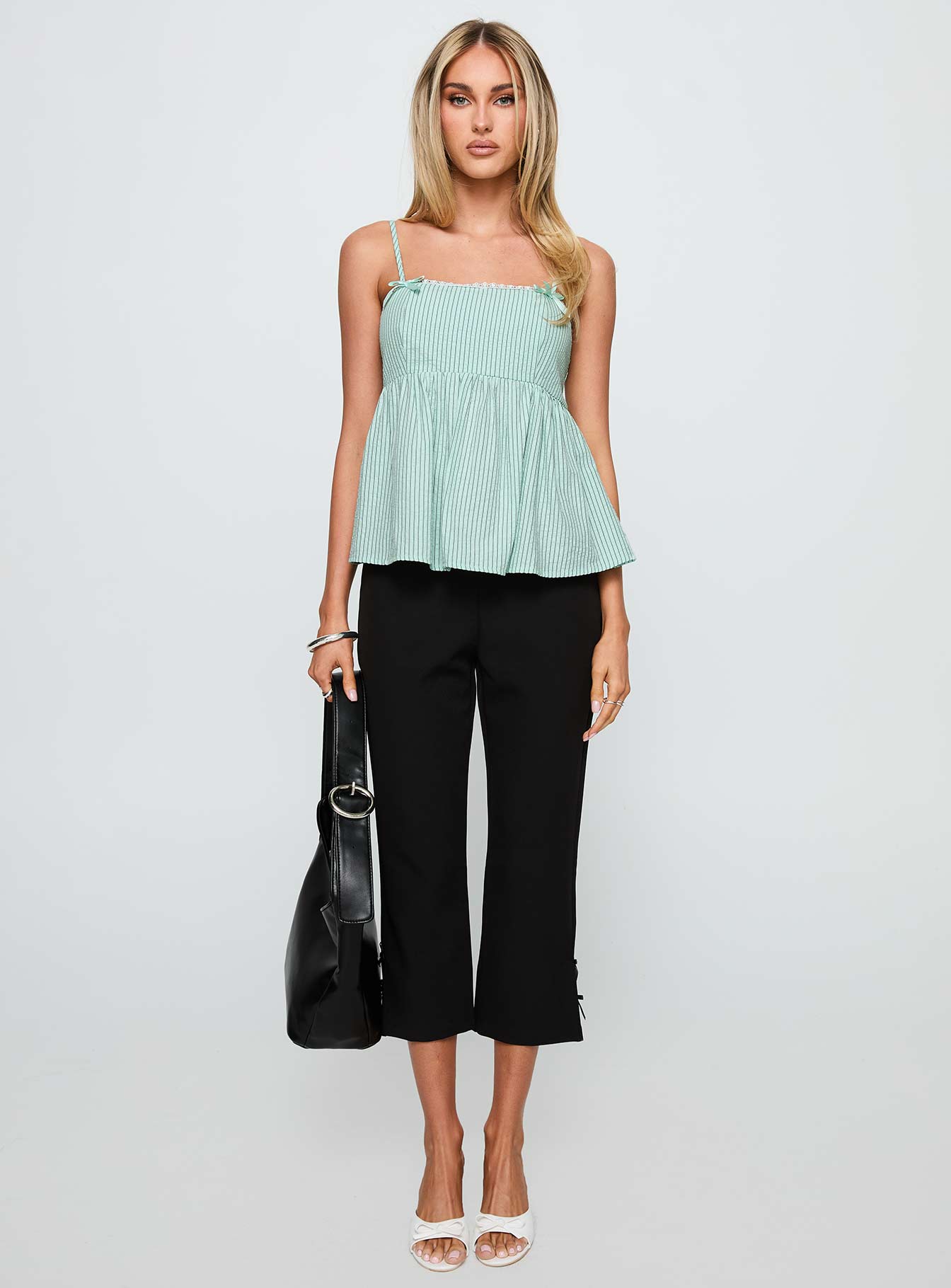 Peace Of Mind Top Green Stripe
