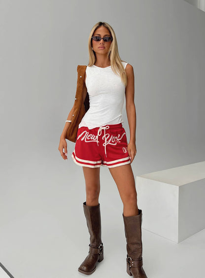 Ny Trackstar Shorts Red