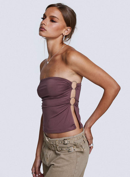 Round The World Strapless Purple