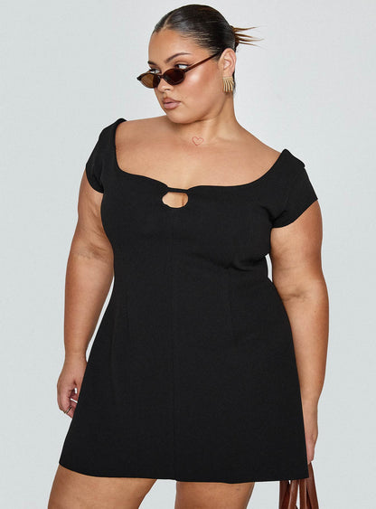 Sylvette Mini Dress Black Curve