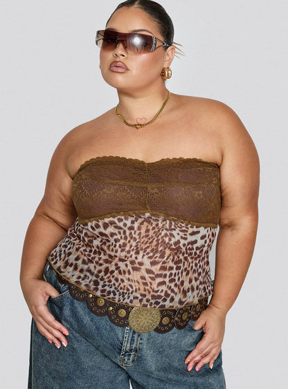 Art Deco Top Brown Curve