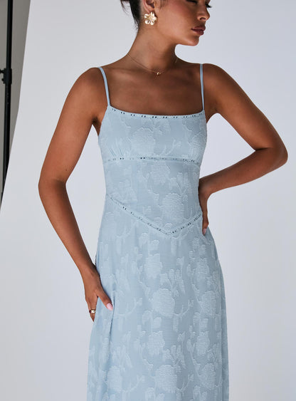 South Of France Maxi Dress Blue