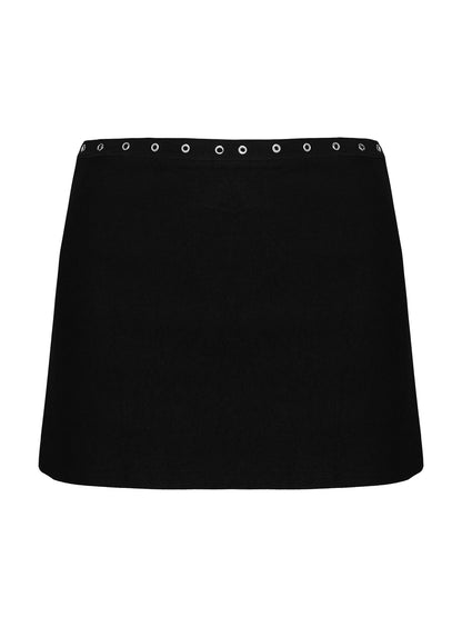 Disclosure Eyelet Skort Black