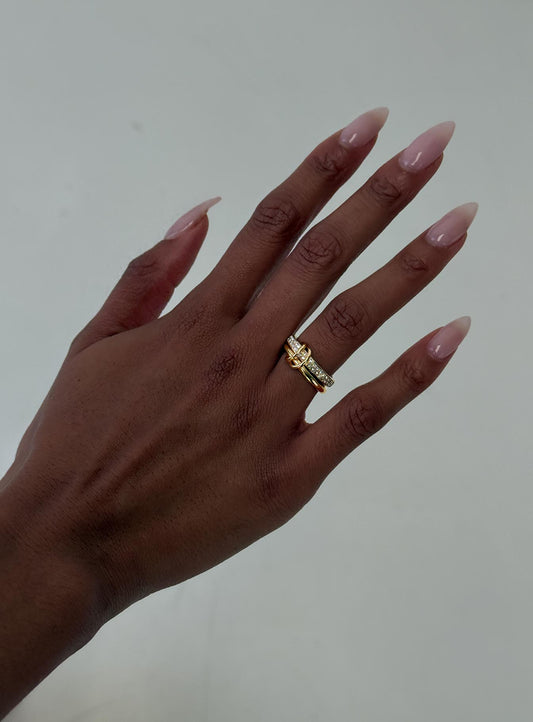 Something Sweet Stacked Ring Gold